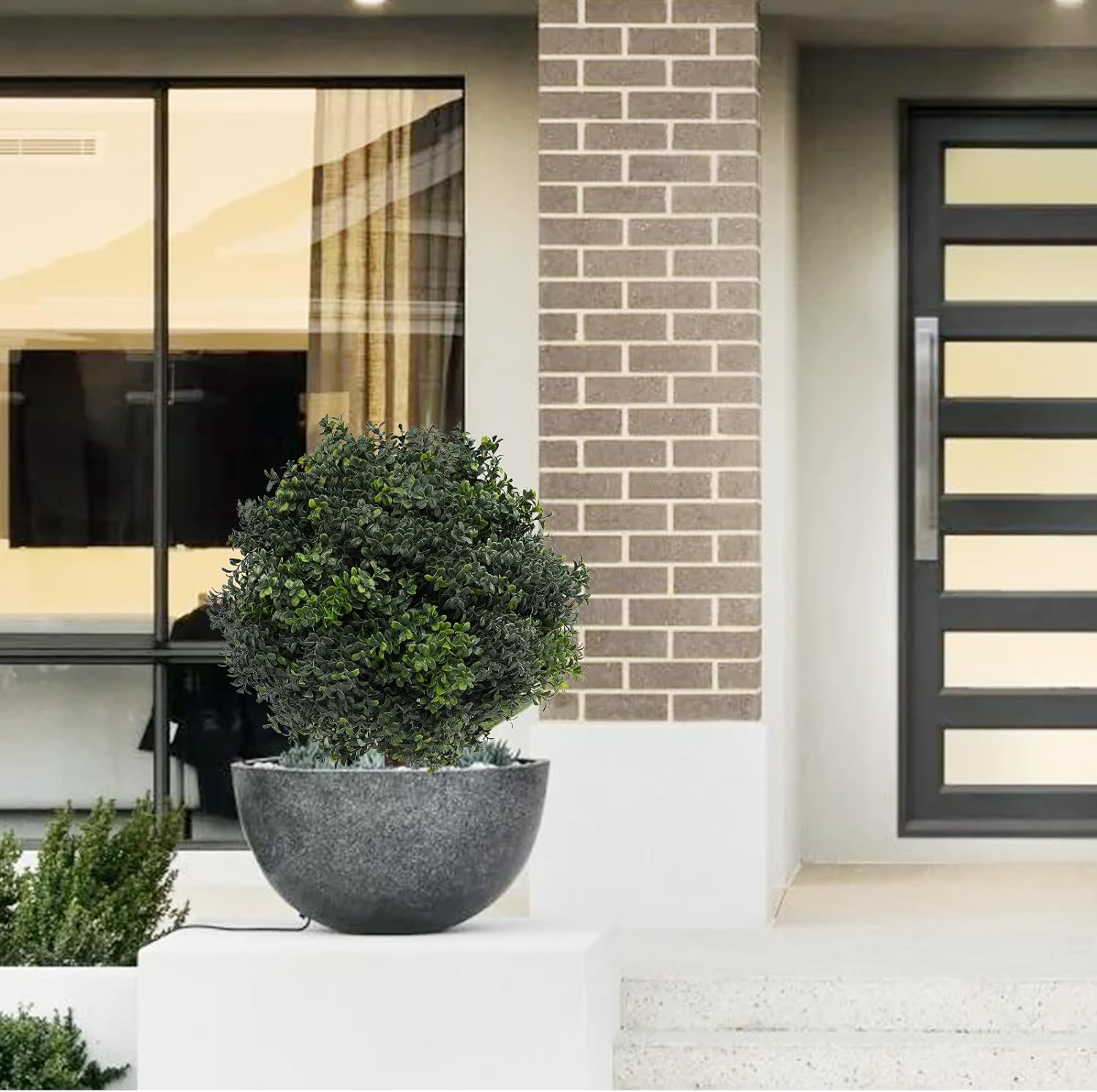 Silk Tree Warehouse Boxwood Topiary Plant 2 Foot