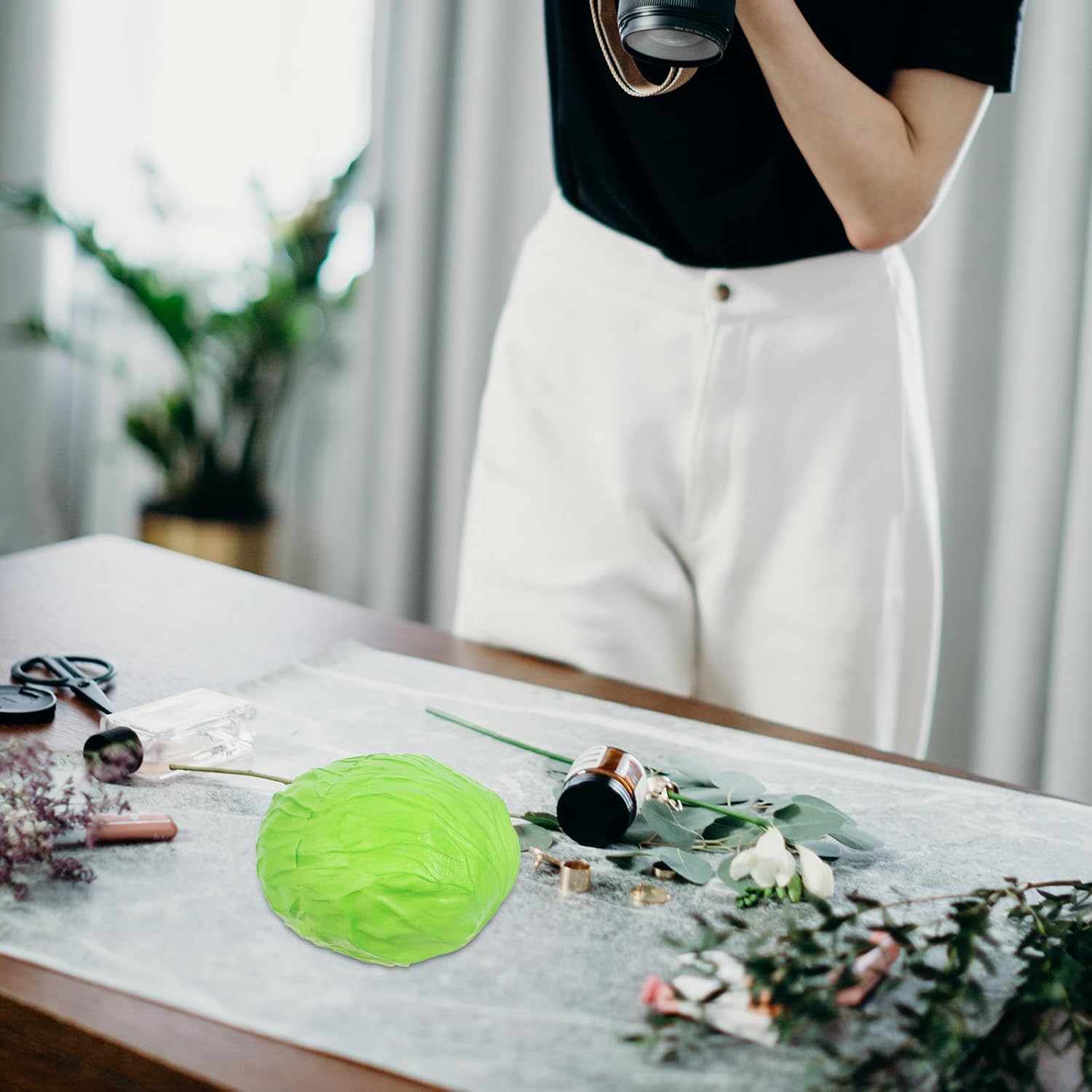 Ciieeo Realistic Artificial Cabbage Home Decor