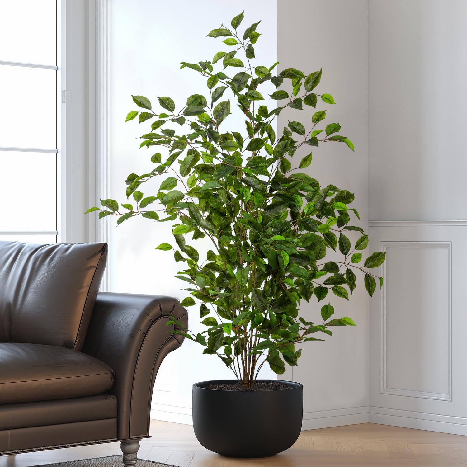 Bailikang Artificial Ficus Tree 4ft Indoor Decor