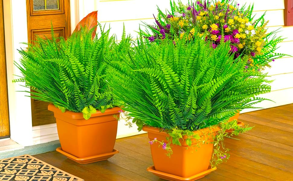 22 Bundles Artificial Plants for Outdoor Decor