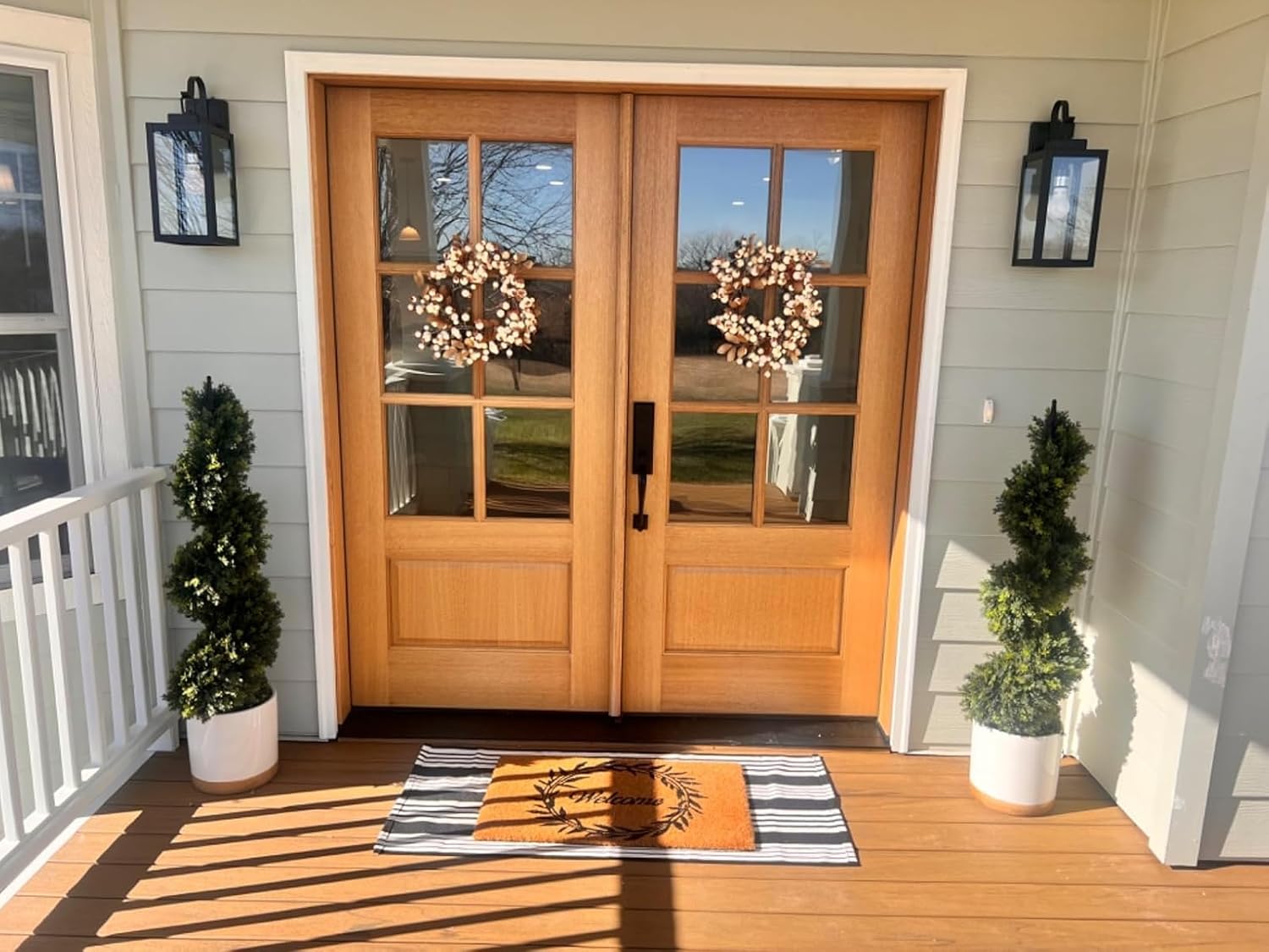 3ft Artificial Boxwood Topiary Tree 2Pack