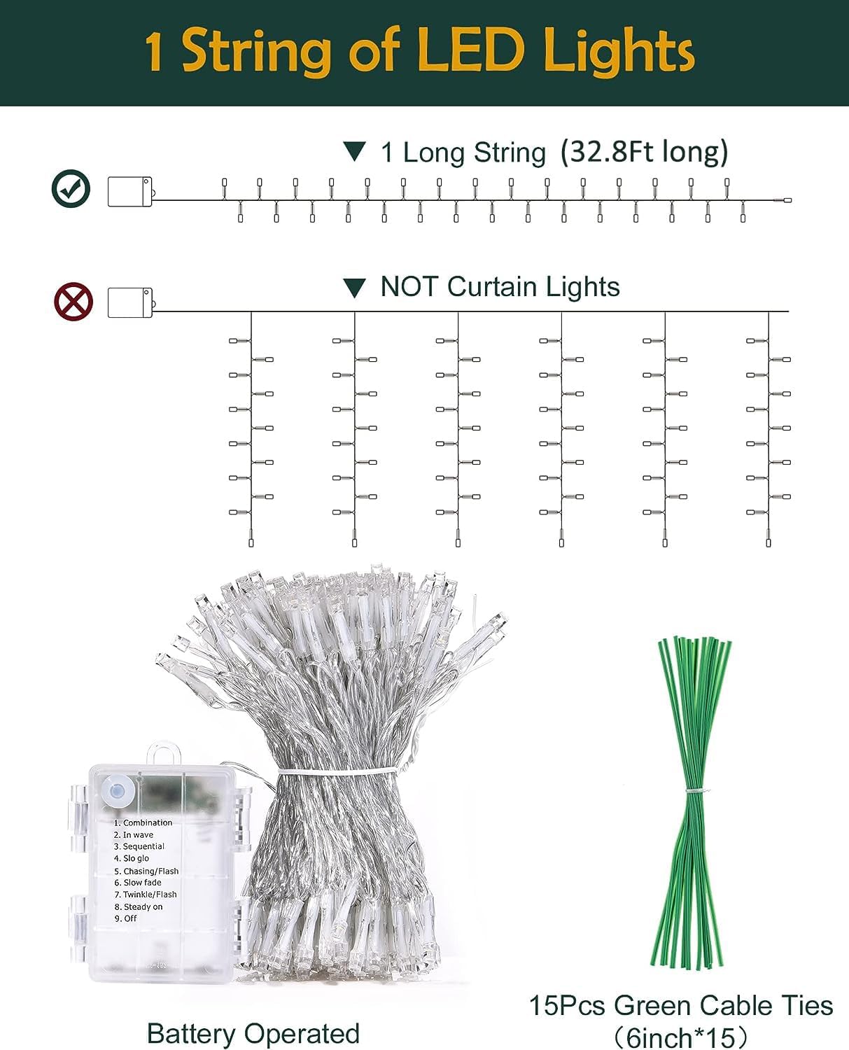 JACKYLED 84 Ft Artificial Ivy Garland with LED Lights
