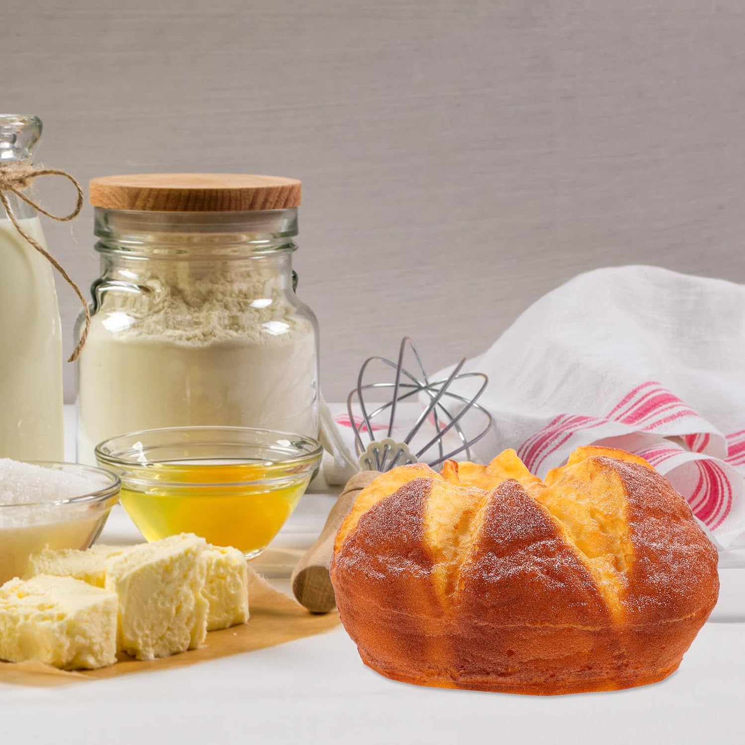 NOLITOY Artificial Bread Decoration 550X314in