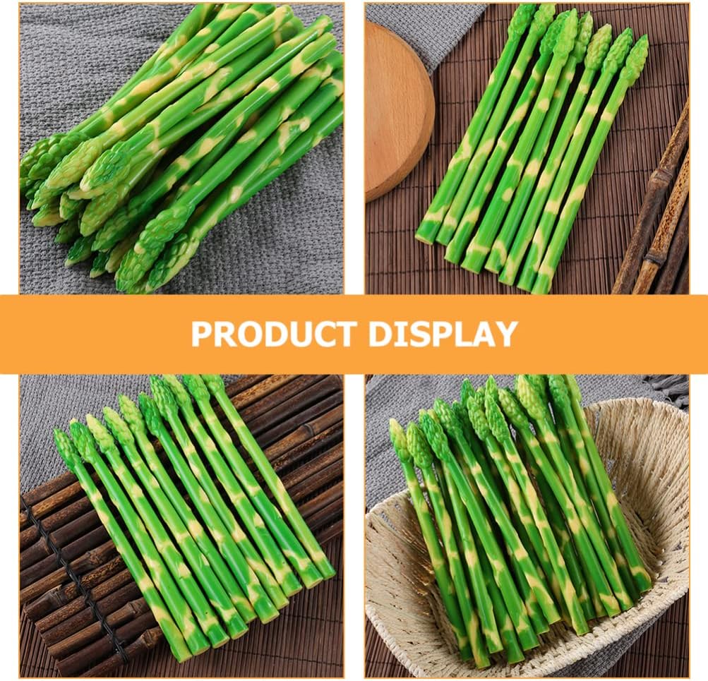 VOSAREA 10pcs Realistic Artificial Asparagus Decor