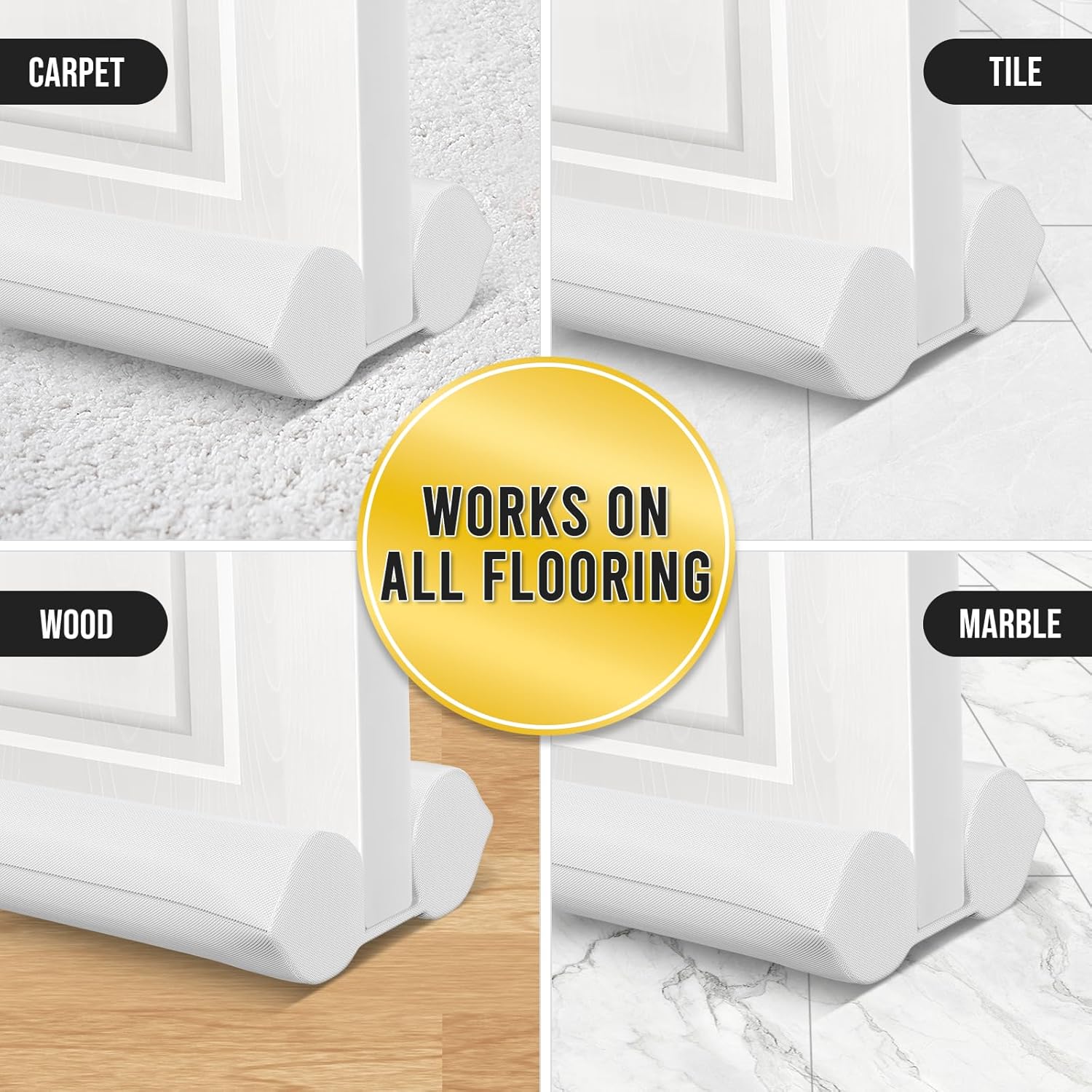 Comfyanno Under Door Draft Stopper - 30 to 36 Fit - Windproof Soundproof