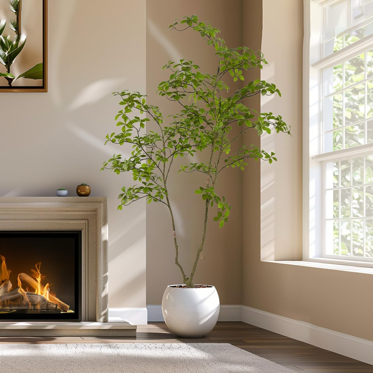 6ft Artificial Gardenia Tree for Home Office Decor