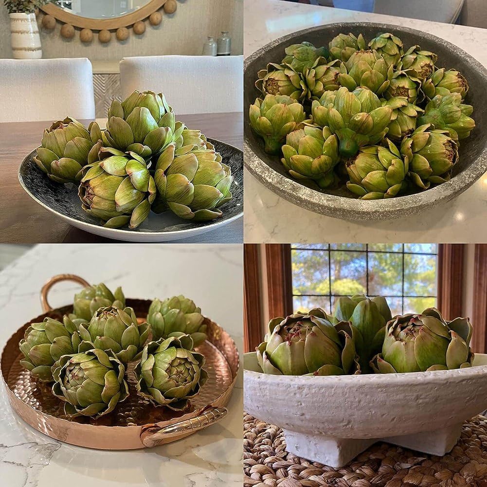 4 Pack Artificial Artichokes Green Home Decoration