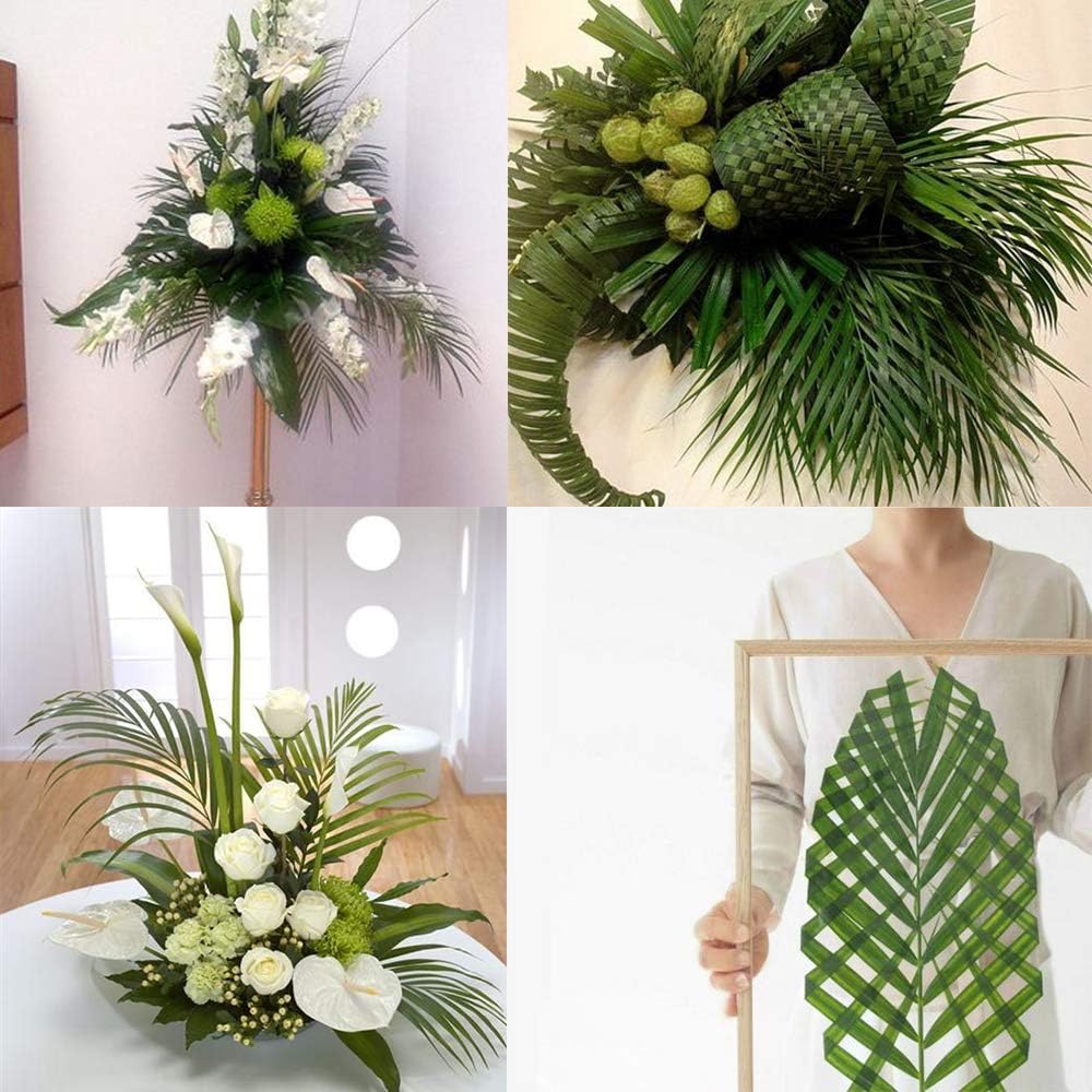 Artificial Areca Palm Leaves 8 Pcs for Decor