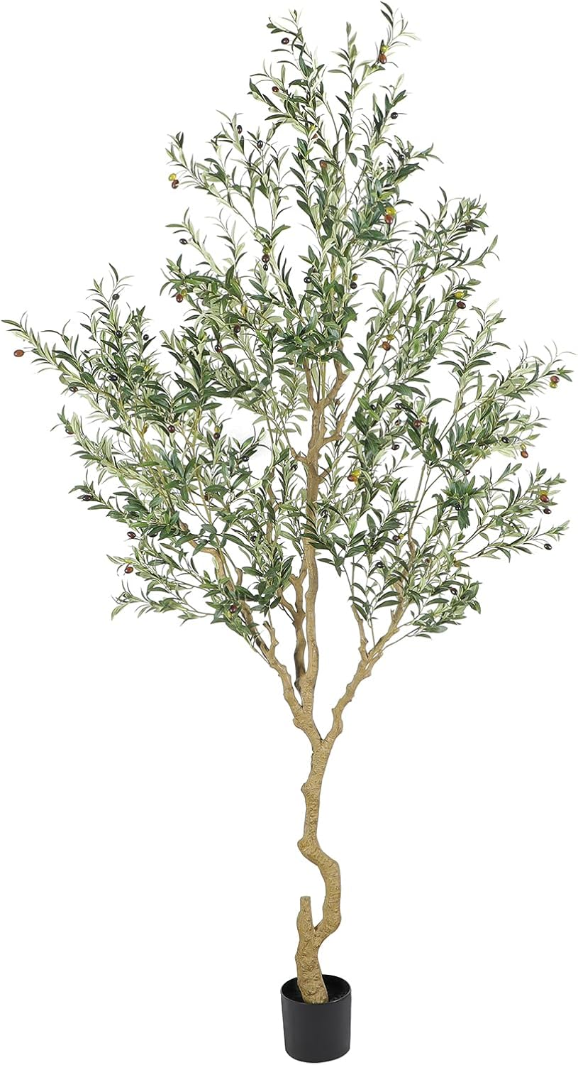 Nafresh 9ft Realistic Artificial Olive Tree Decor
