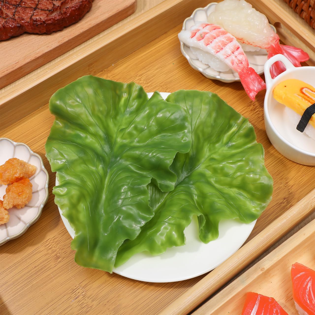 BESPORTBLE 15Pcs Realistic Artificial Lettuce