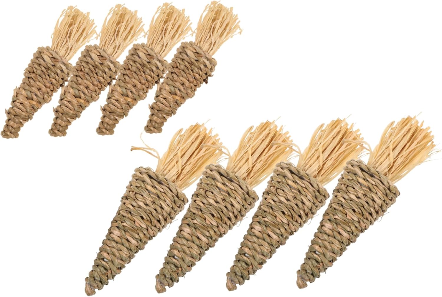 LIFKOME 8pcs Woven Carrot Hanging Easter Decor