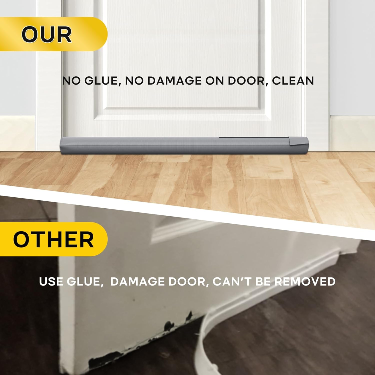 Comfyanno Under Door Draft Stopper - Gray
