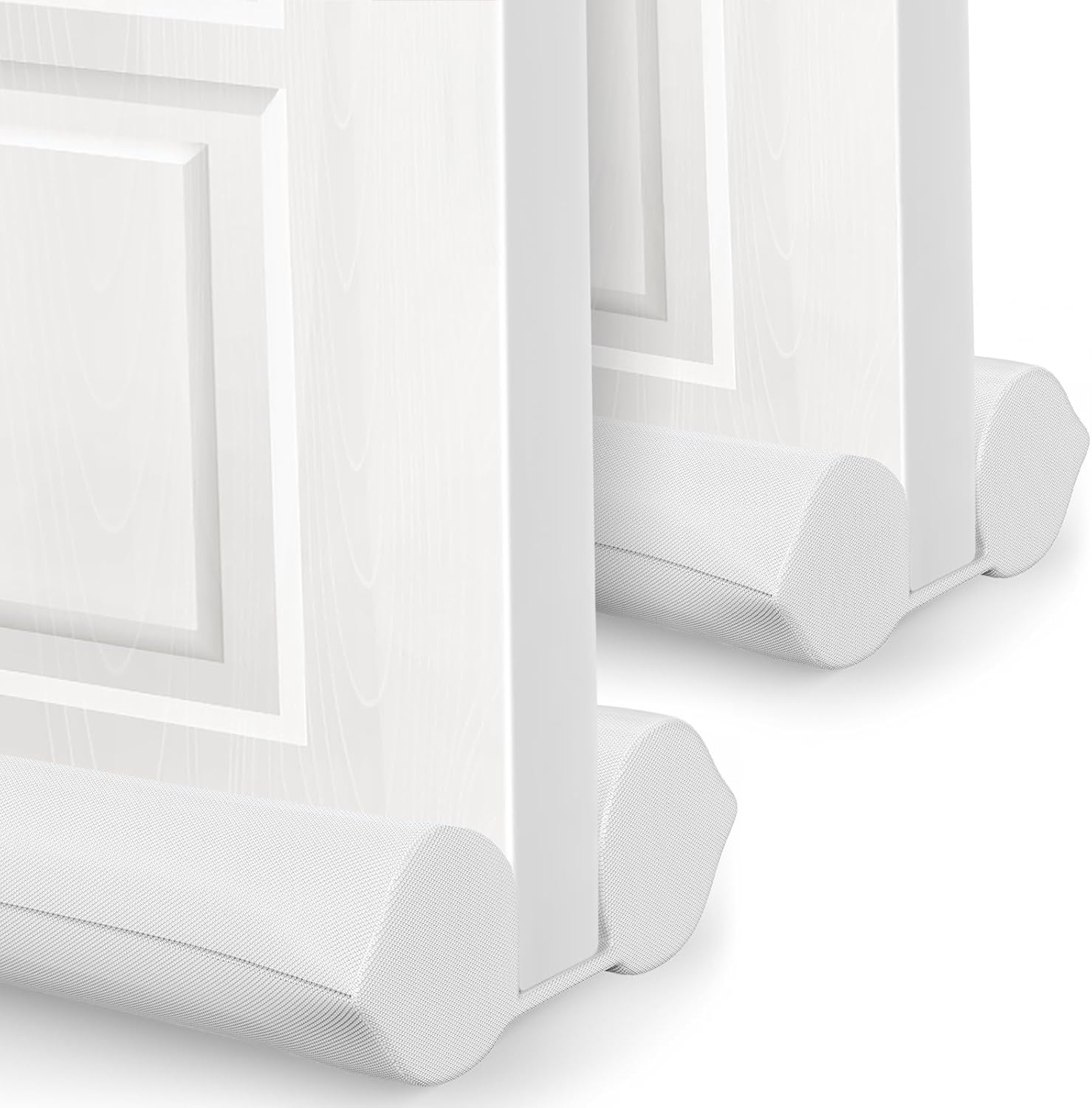 2 Pack Under Door Draft Stopper - White