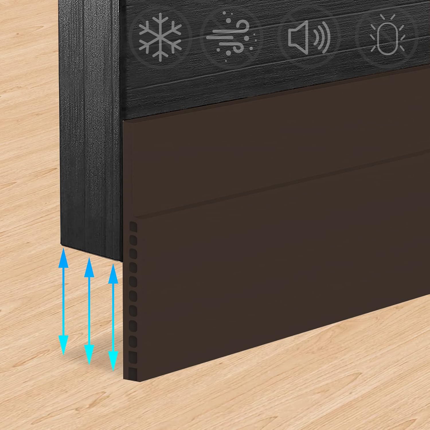 Door Draft Stopper for Huge Gap 3x39 Inches Adjustable