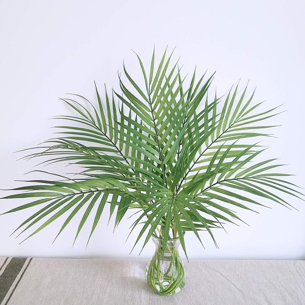 Artificial Areca Palm Leaves 8 Pcs for Decor