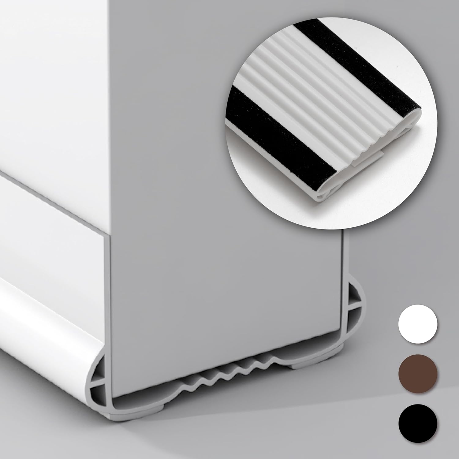 39 Inch Under Door Draft Stopper with Adjustable Cut
