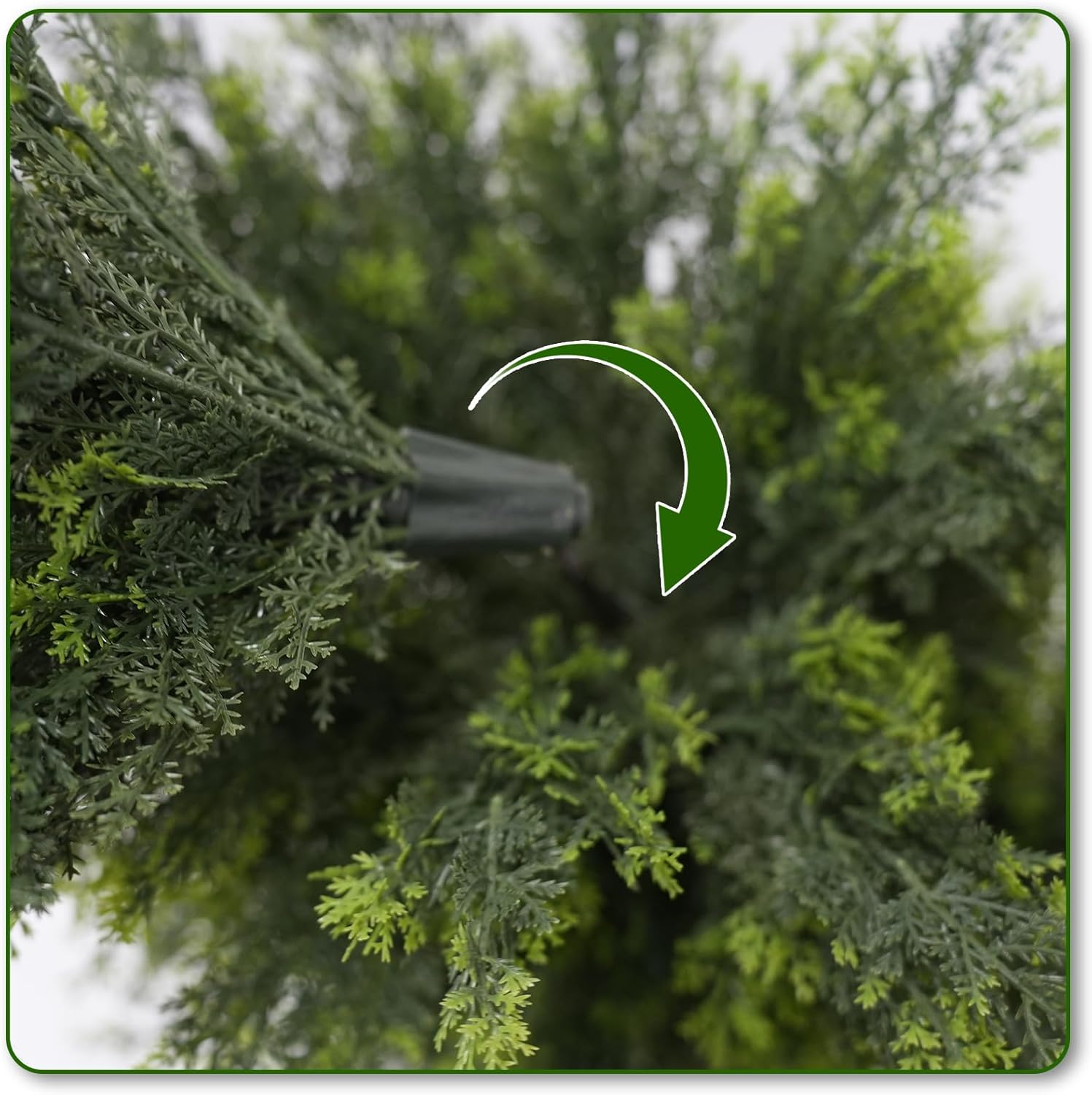 ENGREEN Artificial Cedar Topiary Trees 4FT Tall 2 Set