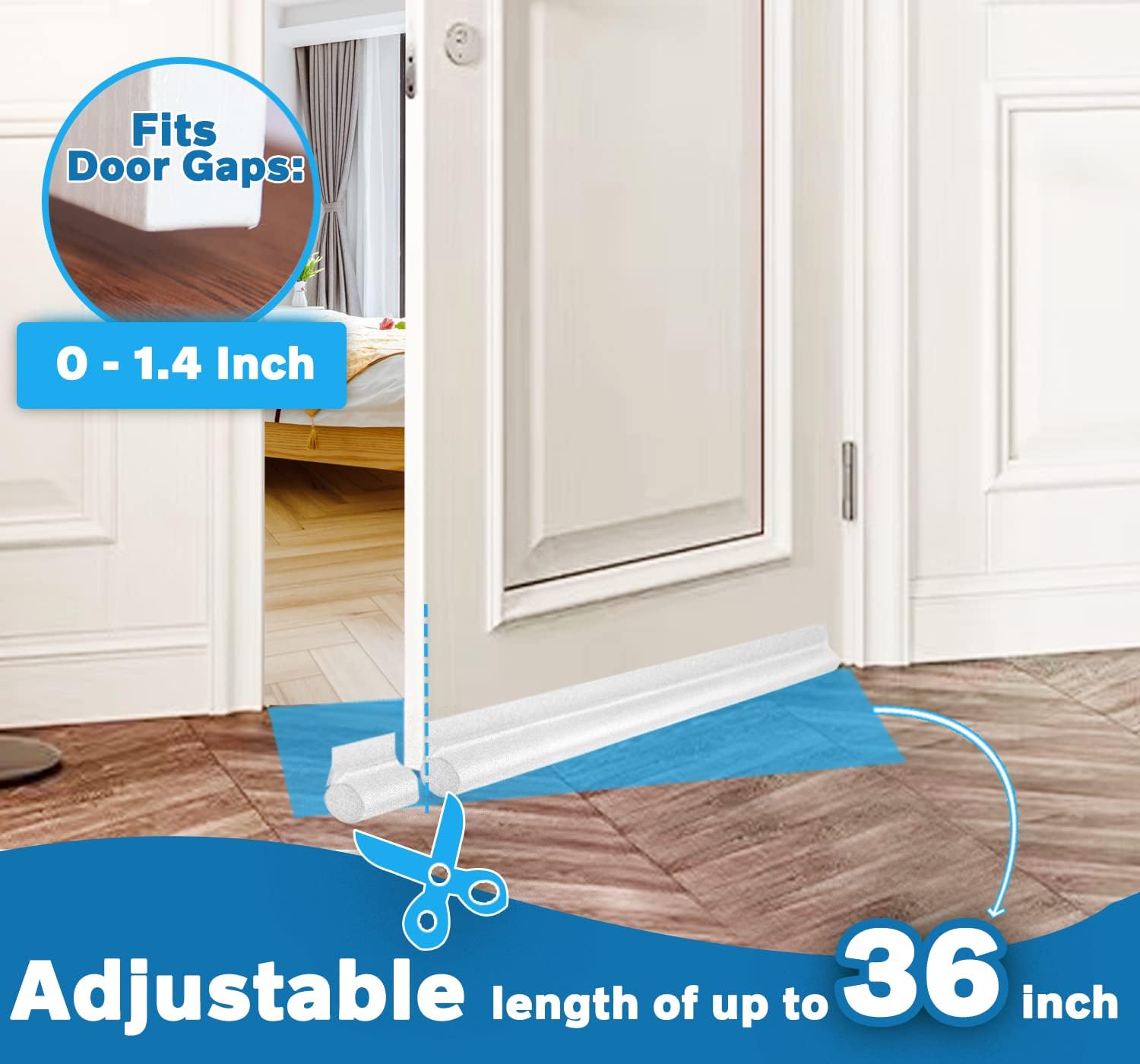 MAXTID 36 Inch White Door Draft Stopper