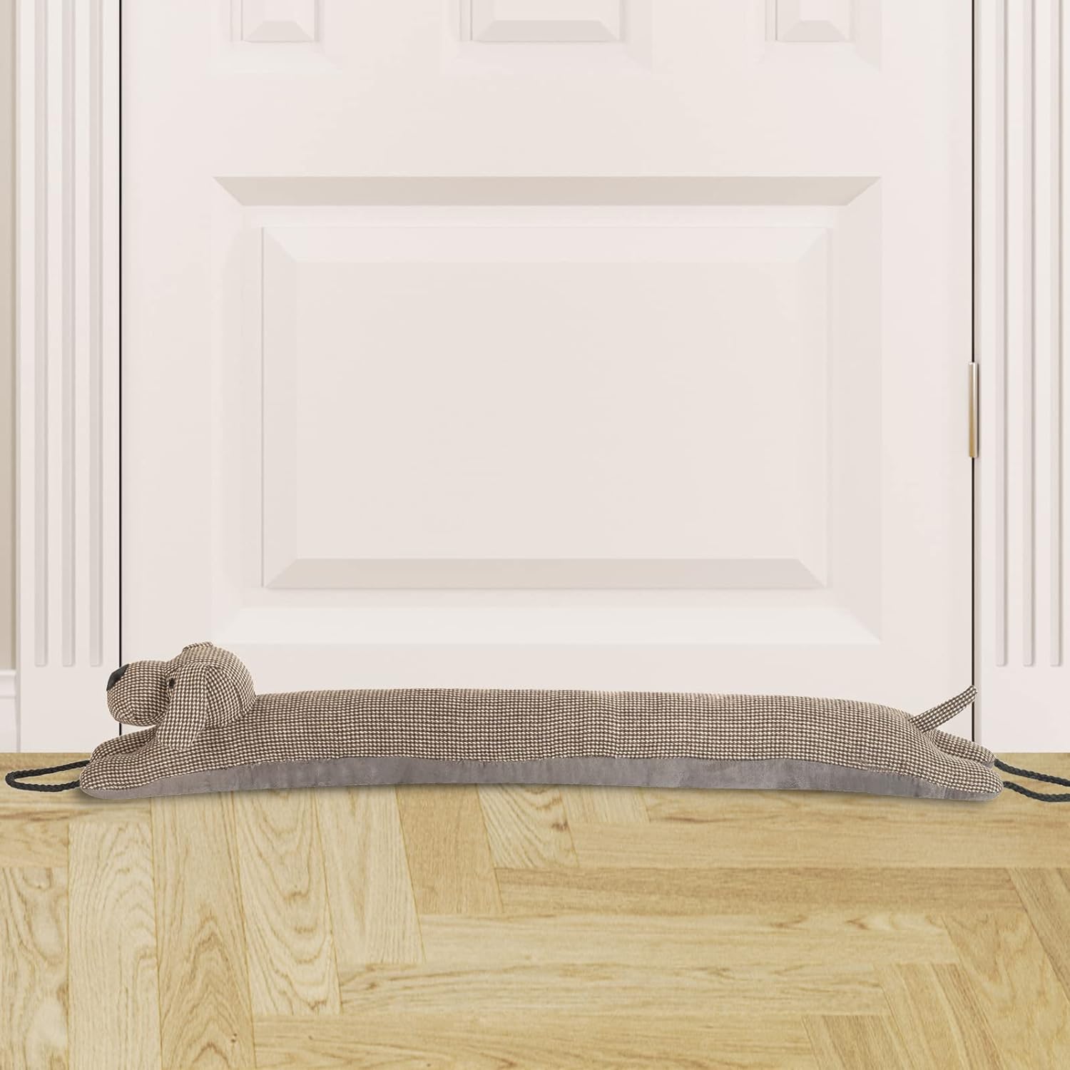 Marwood 36 Inch Decorative Snake Draft Stopper - Brown Dog