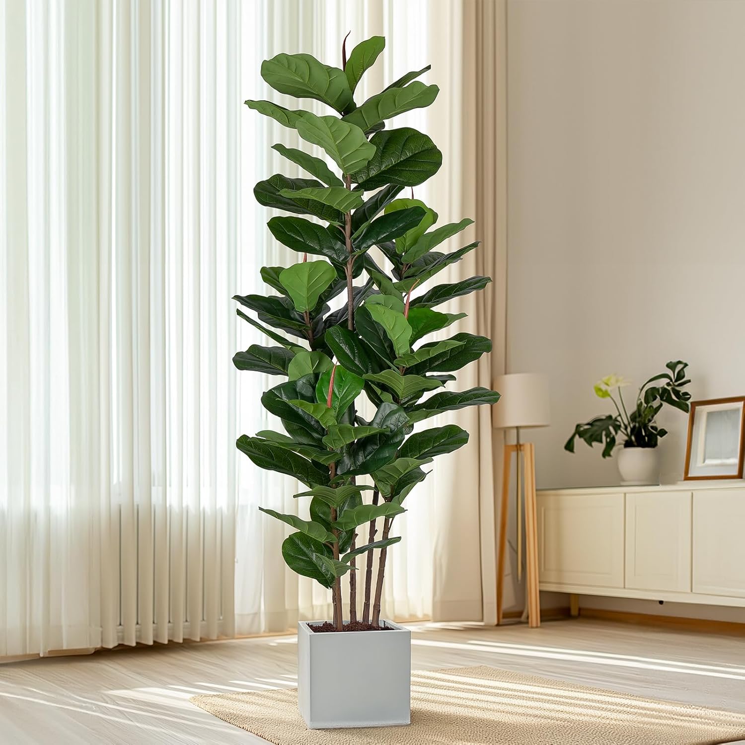 YEPDIN Faux Fiddle Leaf Fig Tree 6FT Artificial Plant
