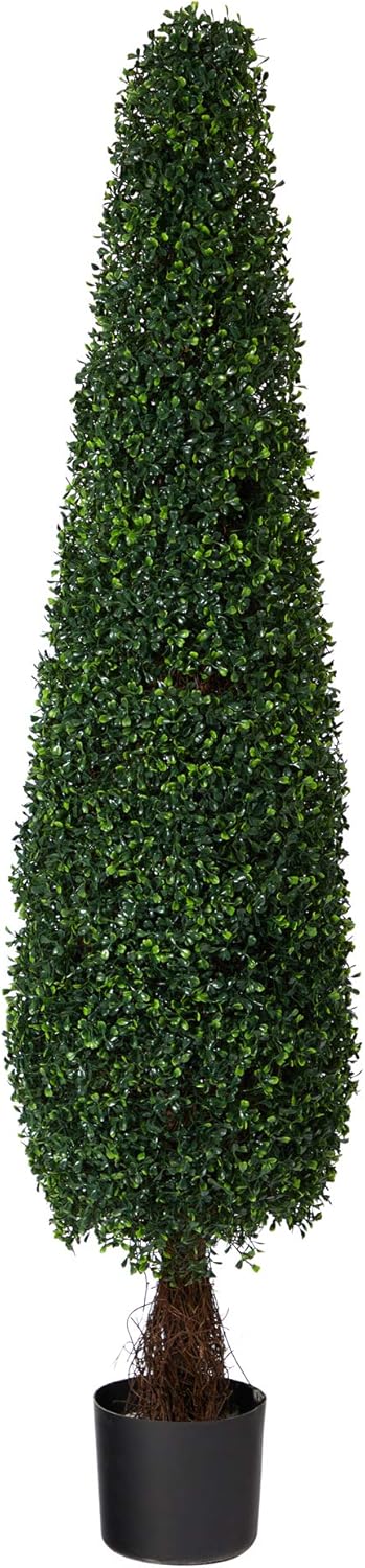 Nearly Natural 5ft Boxwood Topiary Artificial Tree UV Resistant