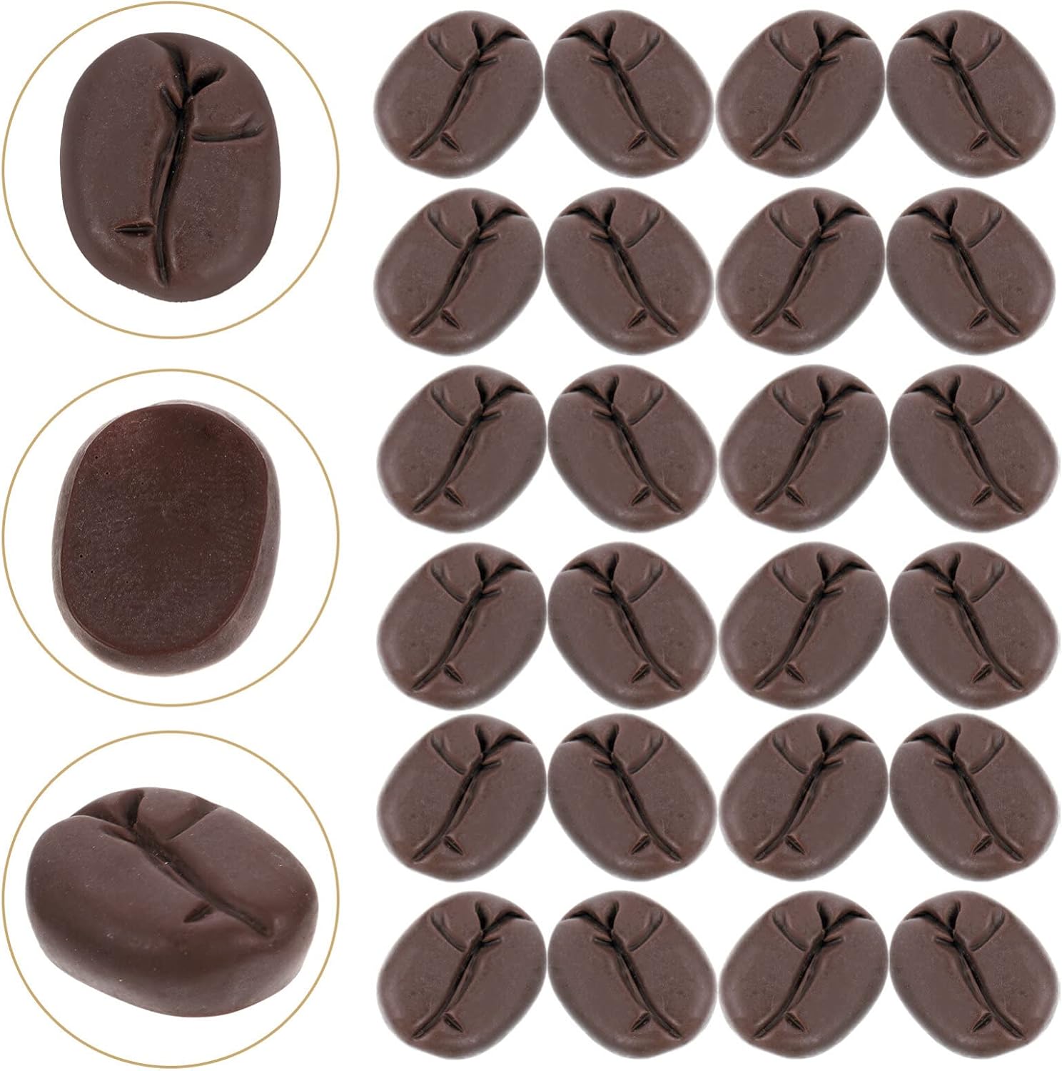 Toyvian Artificial Coffee Beans for DIY Craft and Cafe Display