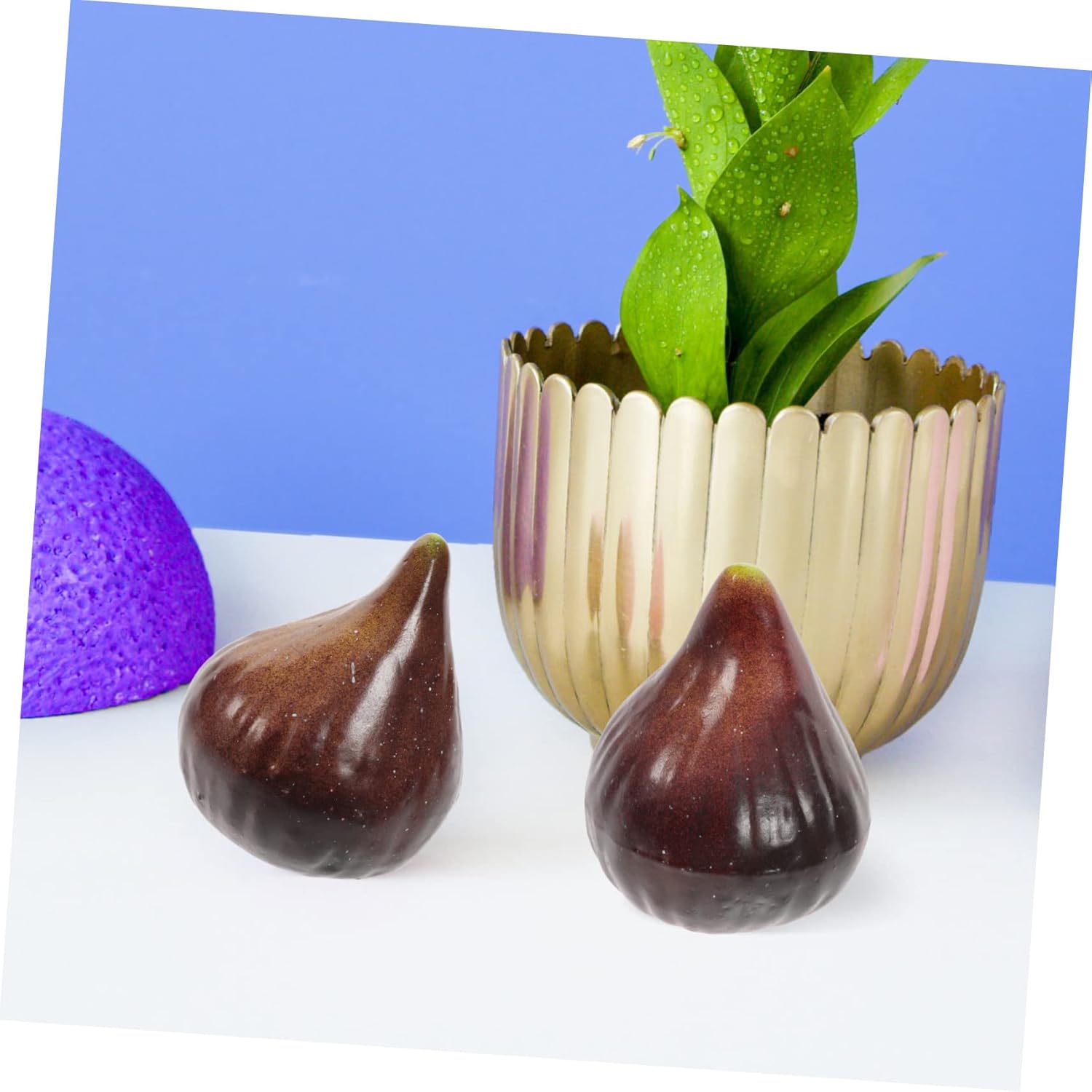 5Pcs Realistic Imitation Fig Models Decorative Fruit