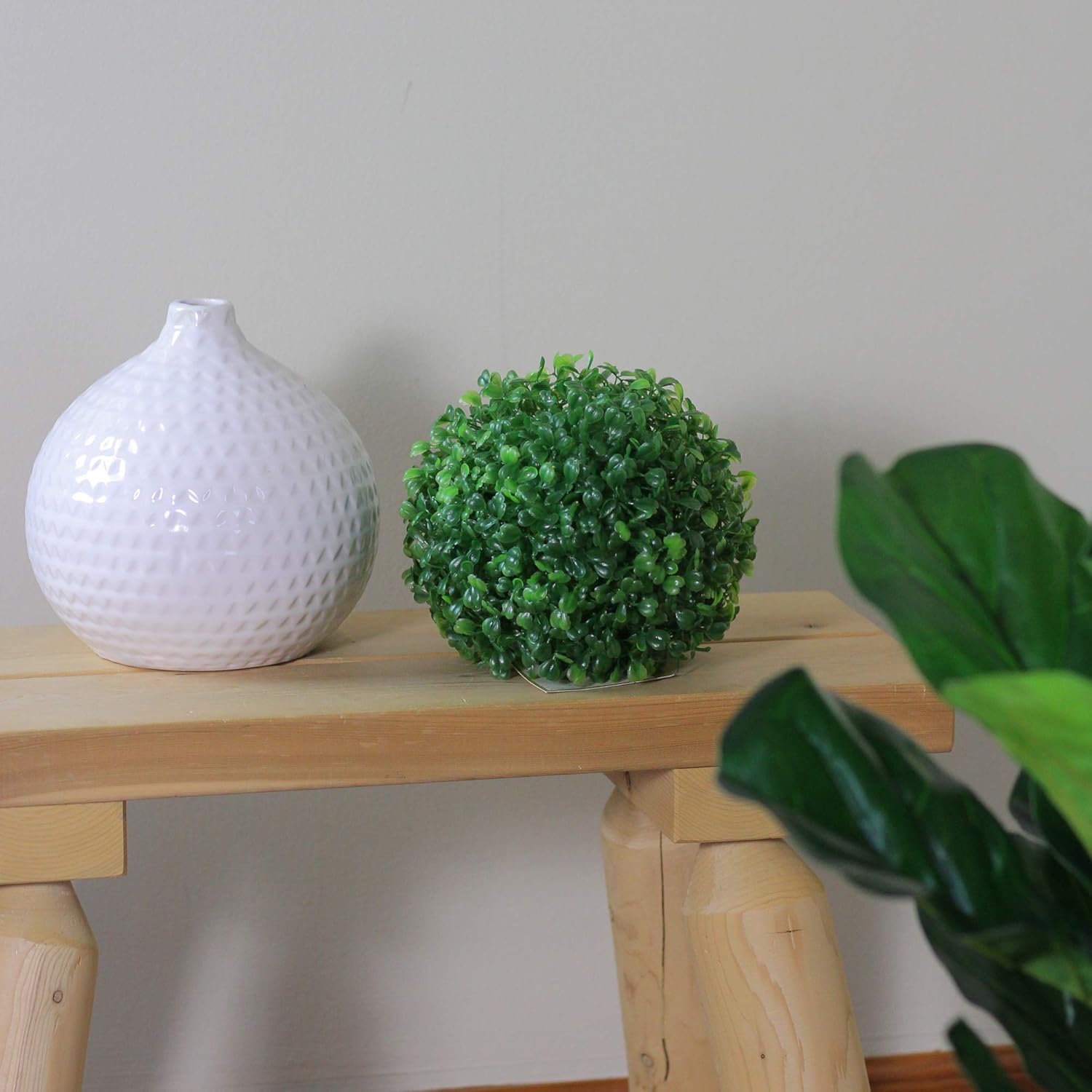 Northlight Two-Toned Artificial Boxwood Topiary Garden Ball 775