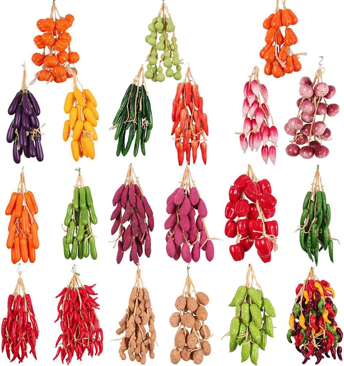 Artificial Vegetable Fruit String Set 20 Pieces