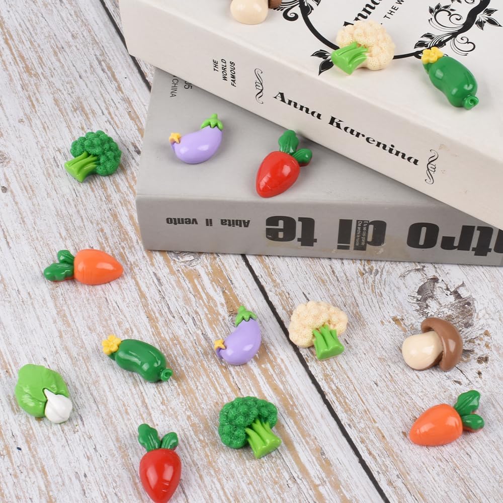 Mini Mixed Vegetables 16Pcs Resin Decor