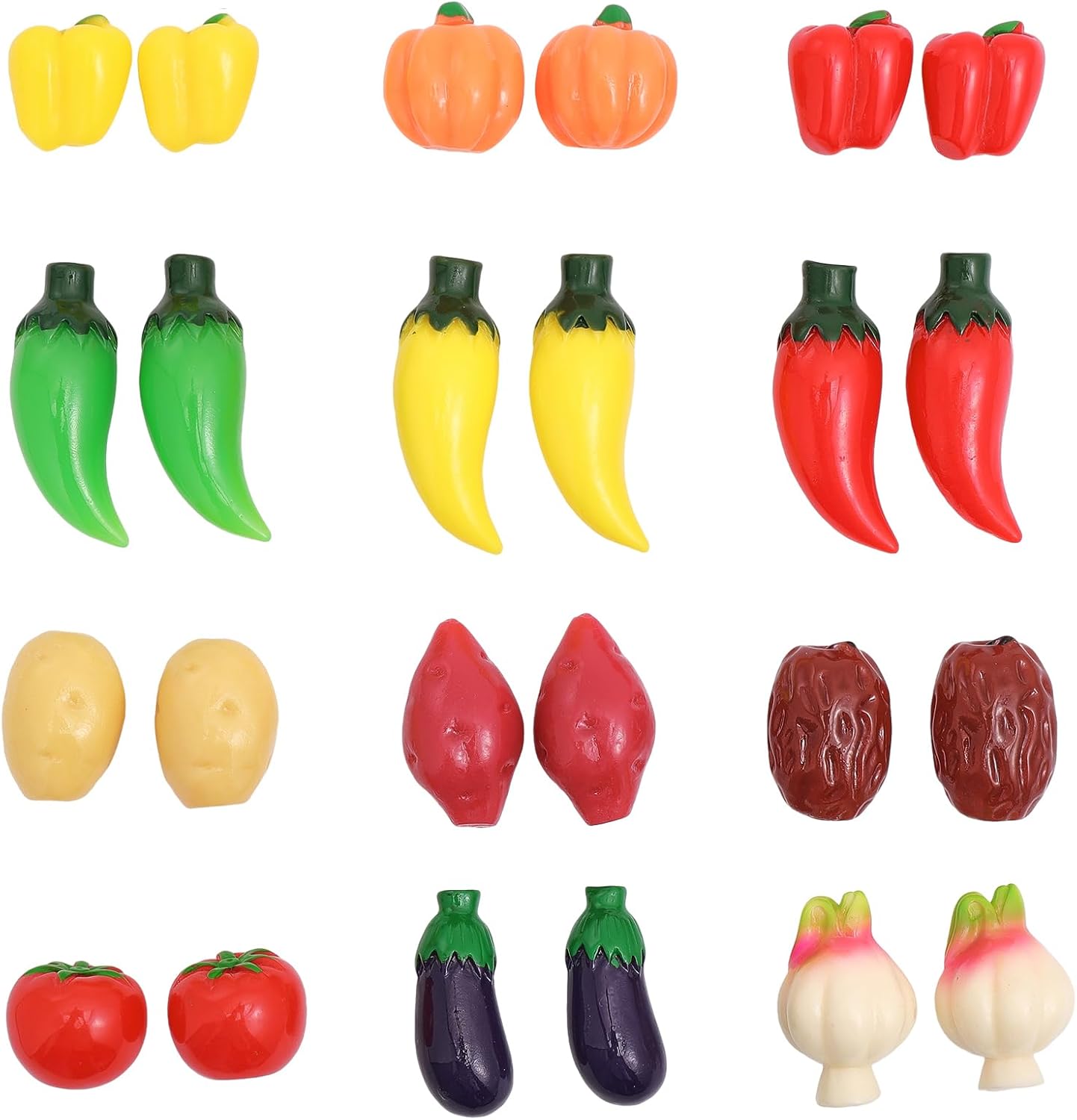 CHGCRAFT 24 Piece Mini Artificial Vegetables Decor Set