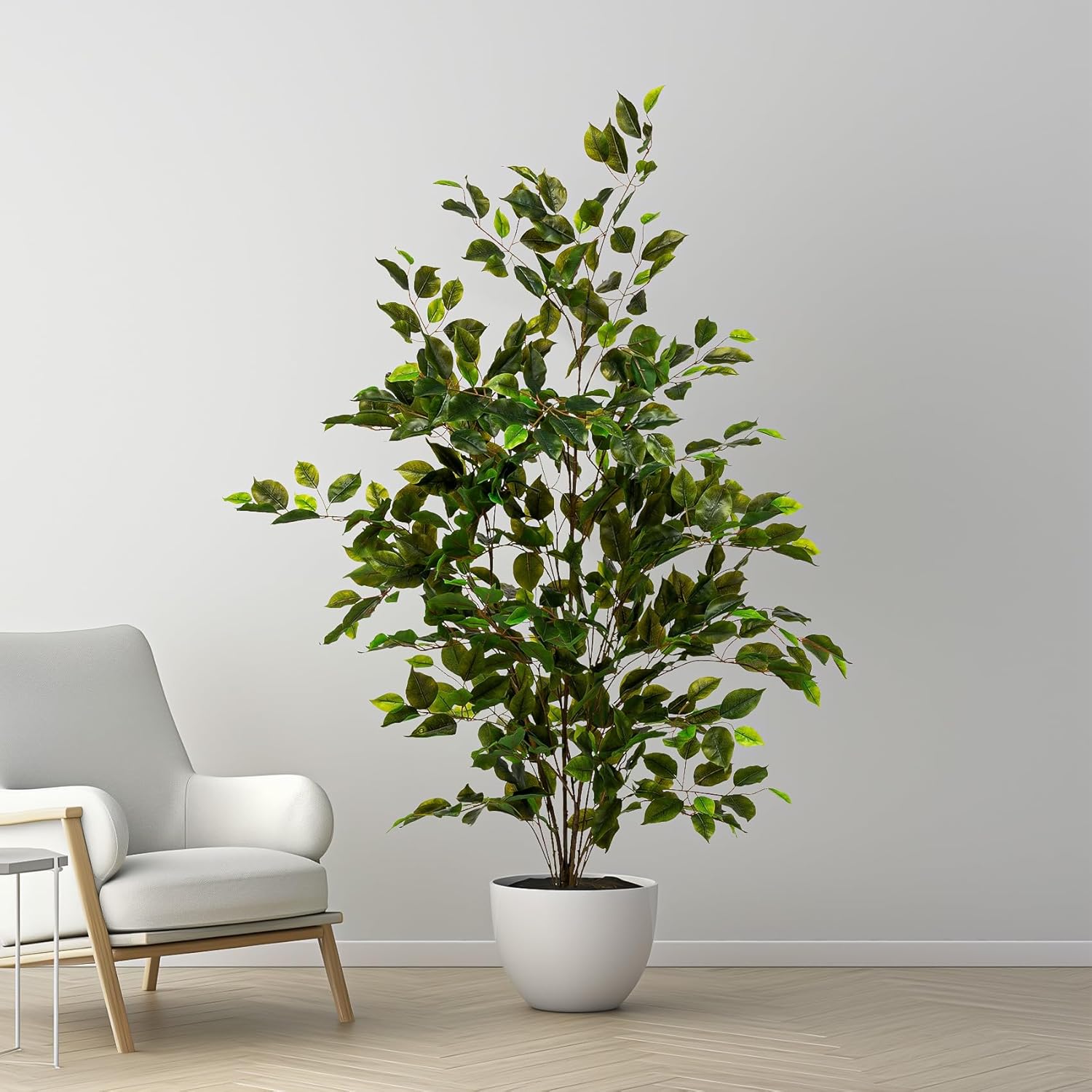 Bailikang Artificial Ficus Tree 4ft Indoor Decor