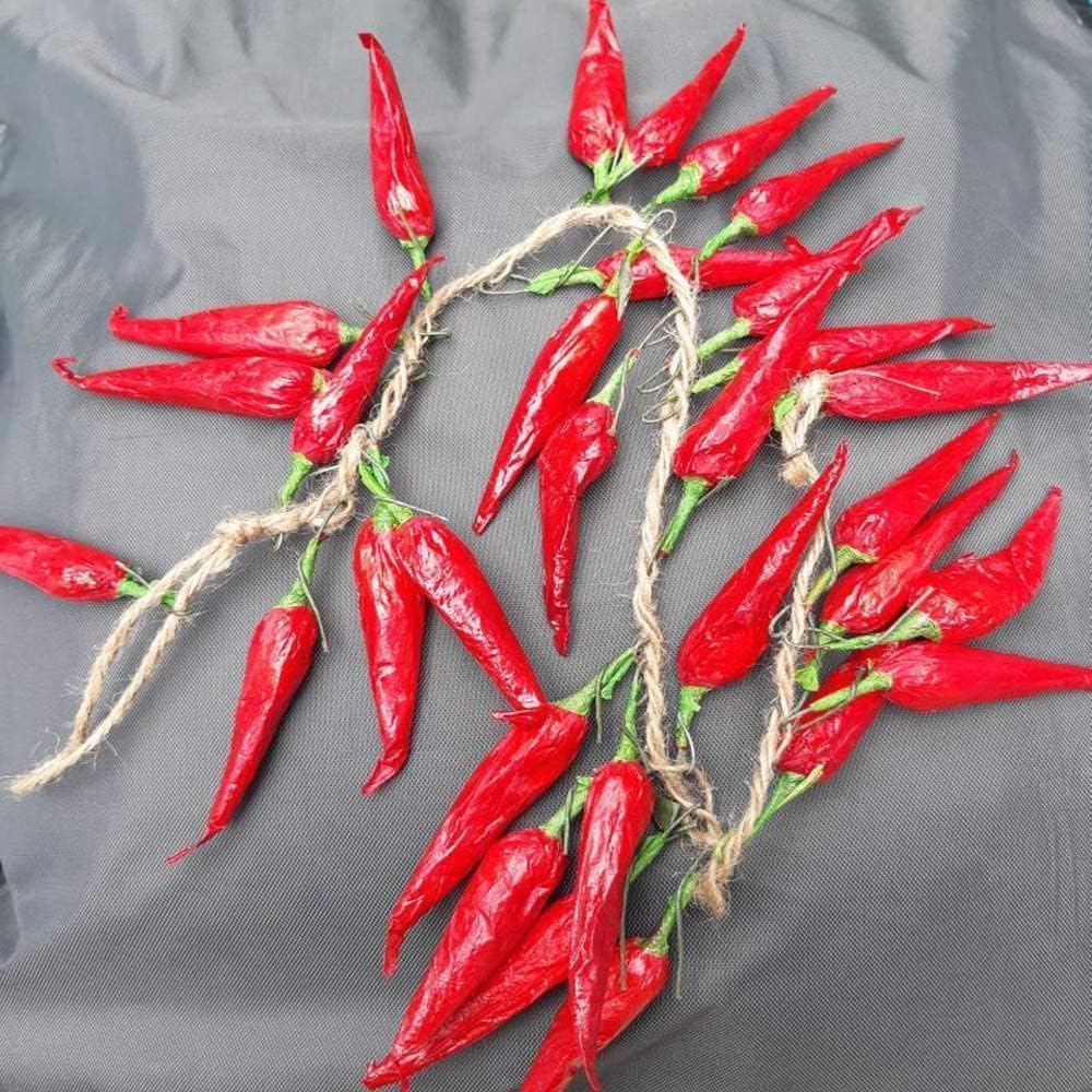 Realistic Artificial Chili Pepper String 5 Pack Decor