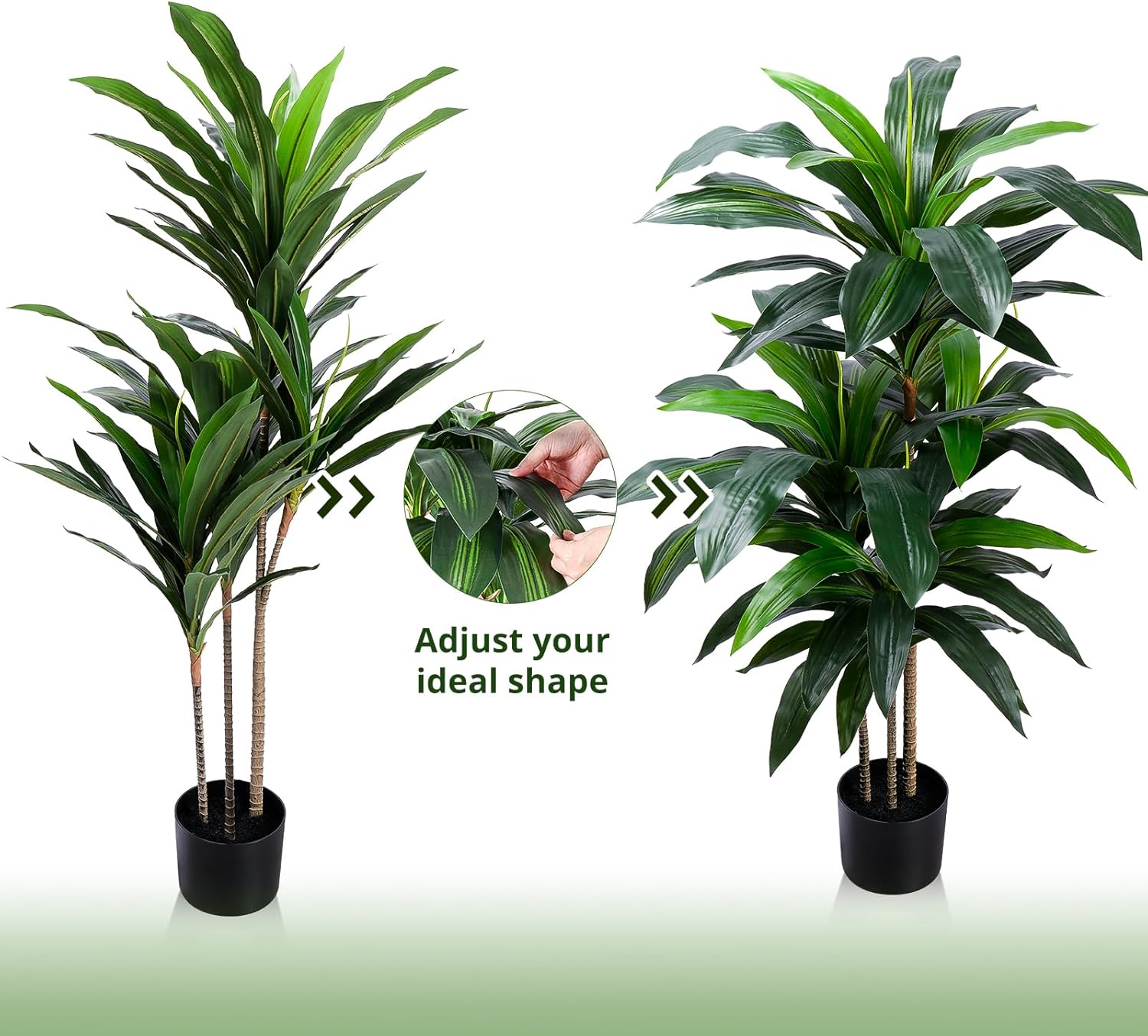 YEPDIN Artificial Dracaena Tree 4FT Indoor Decor