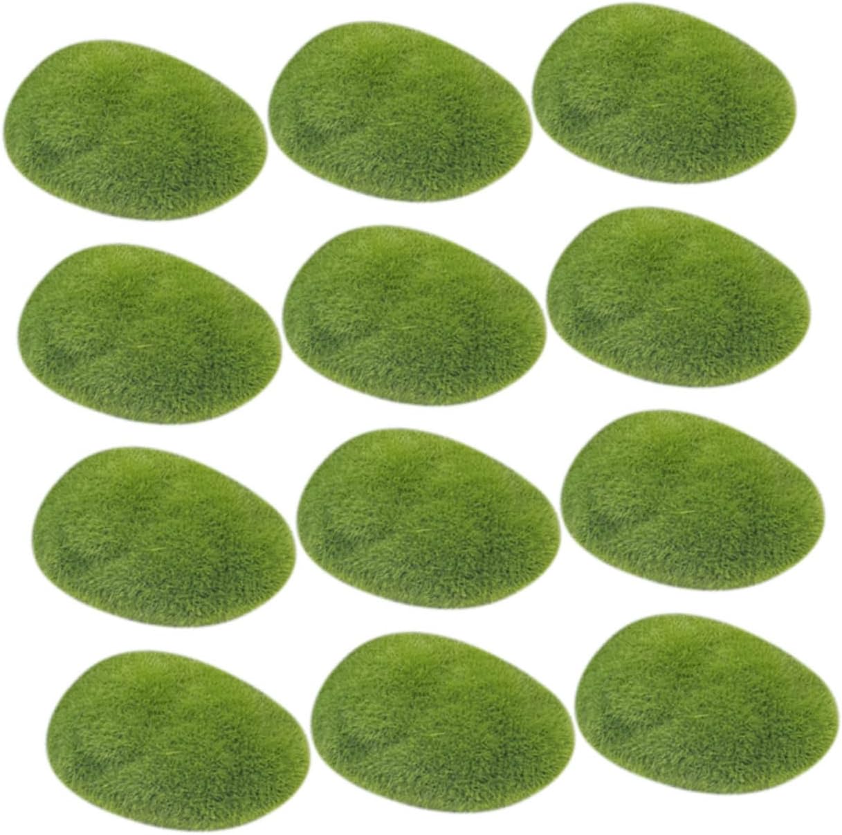 12Pcs Artificial Moss Rocks for DIY Micro Landscape Decor