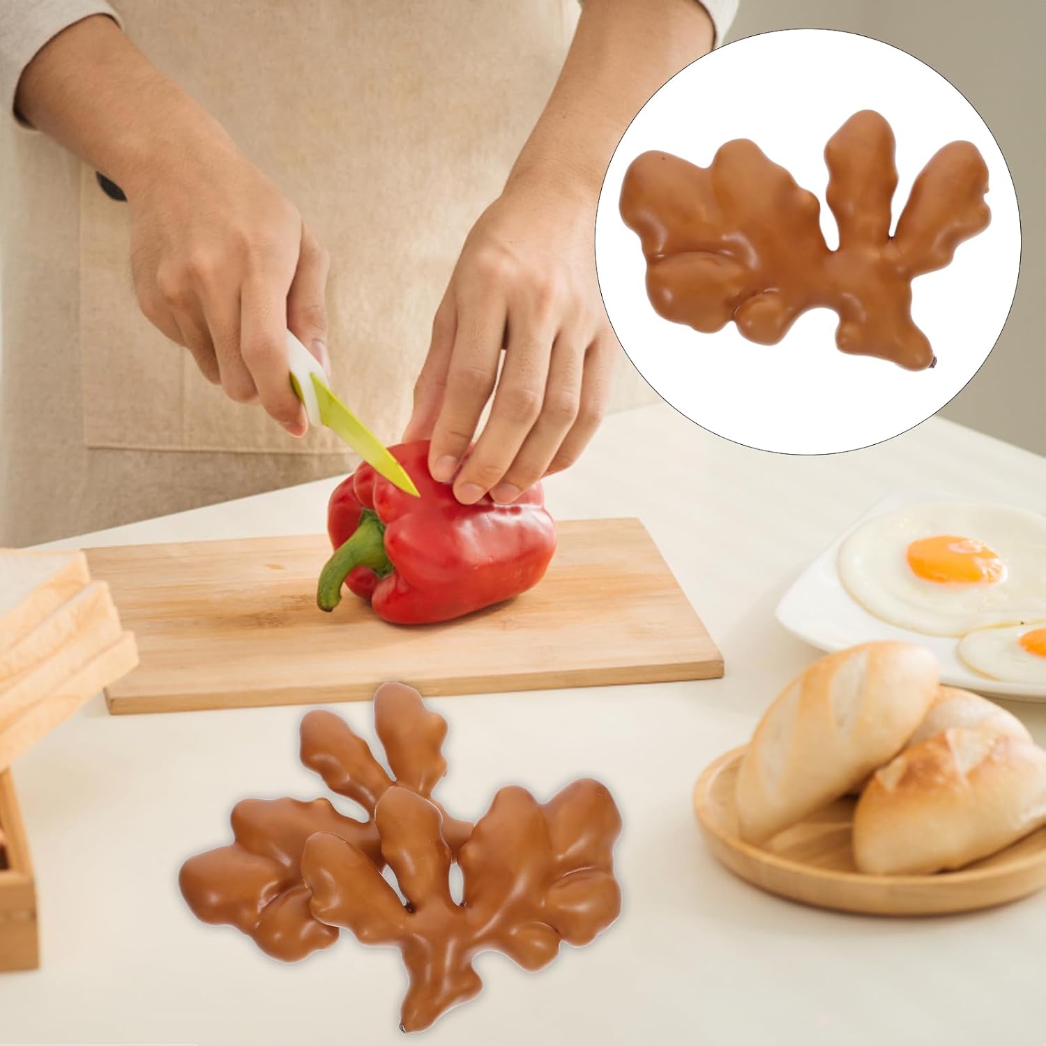 LUOZZY 2PCS Realistic Fake Ginger Home Decor