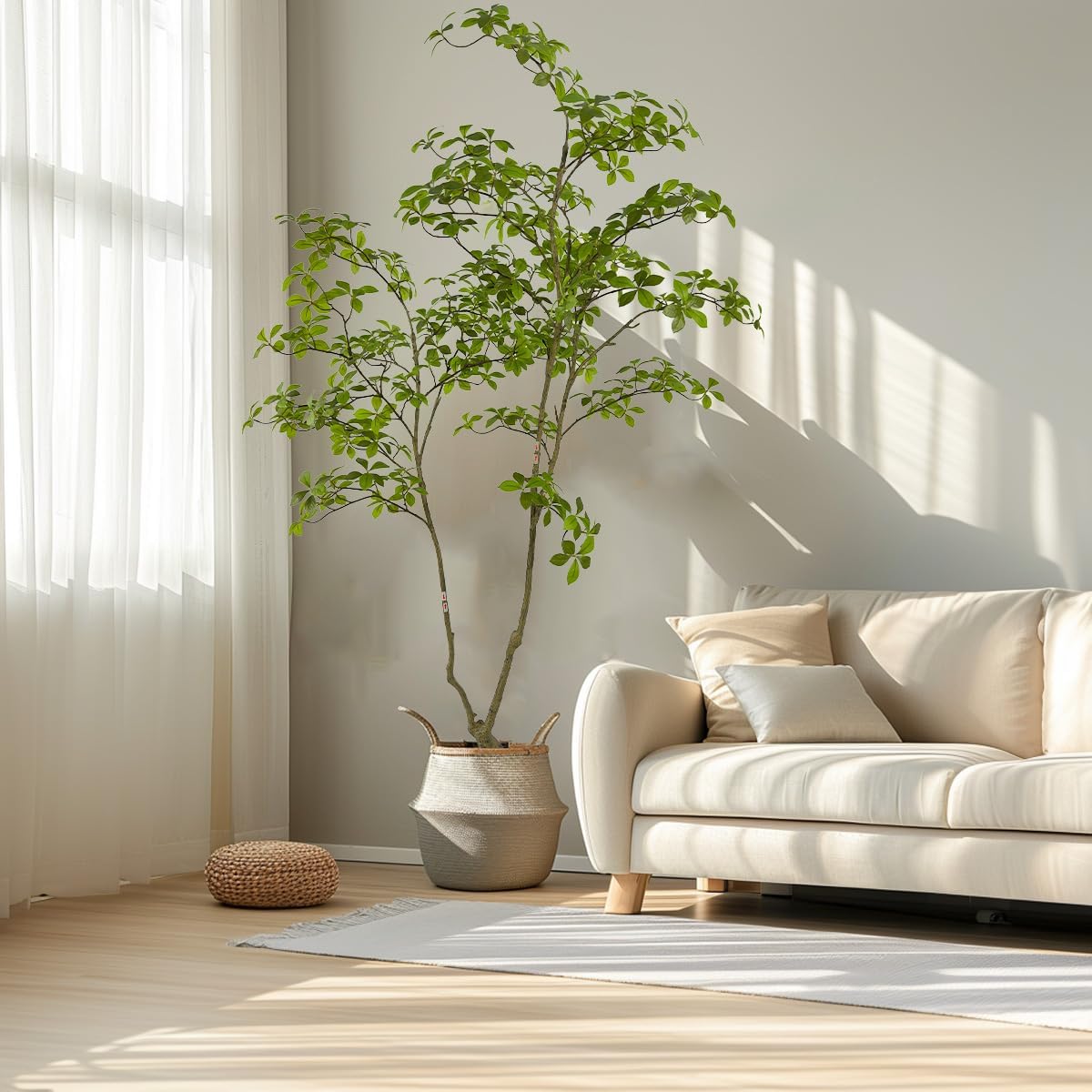 6ft Artificial Gardenia Tree for Home Office Decor