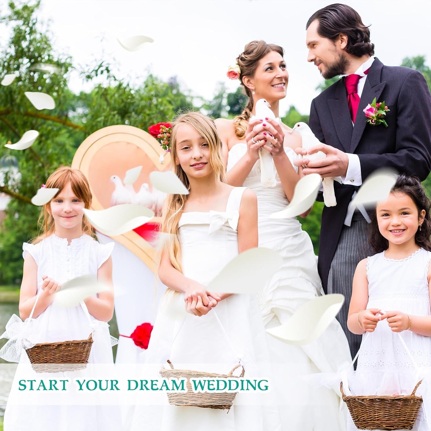 Tavkite Dried Rose Petals for Wedding Decor