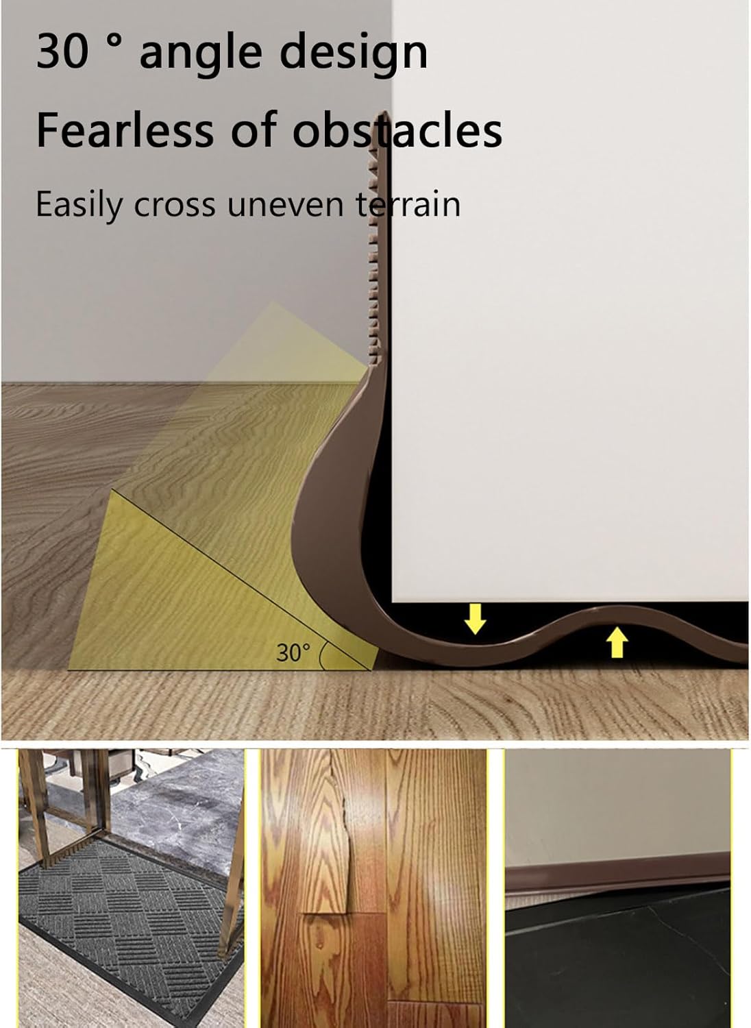 Soundproof Door Draft Stoppers PVC Seal Strips Noise Reduction Insulation
