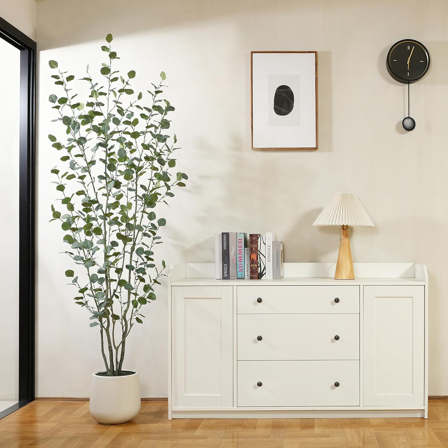 Laiwot 7ft Artificial Eucalyptus Tree with Planter