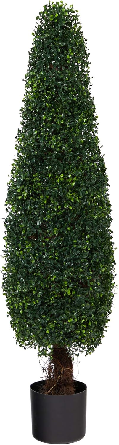 Nearly Natural 4ft Boxwood Topiary Artificial Tree UV Resistant