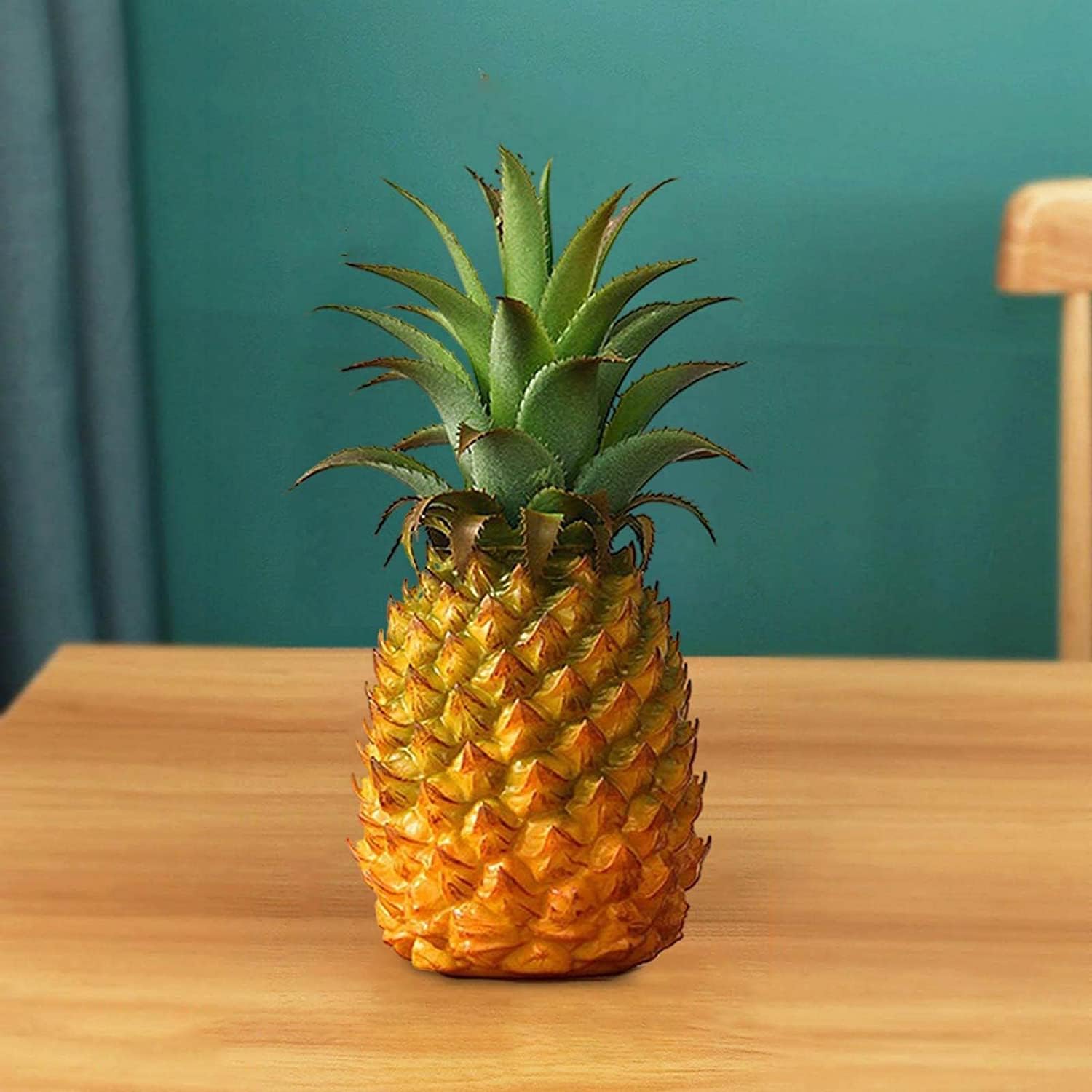 KODORIA Artificial Pineapple Decor Statue Yellow Small