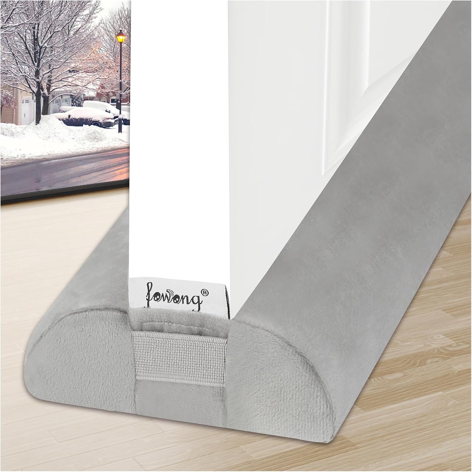 Fowong Door Draft Stopper 36 Inch Adjustable Soundproof Seal