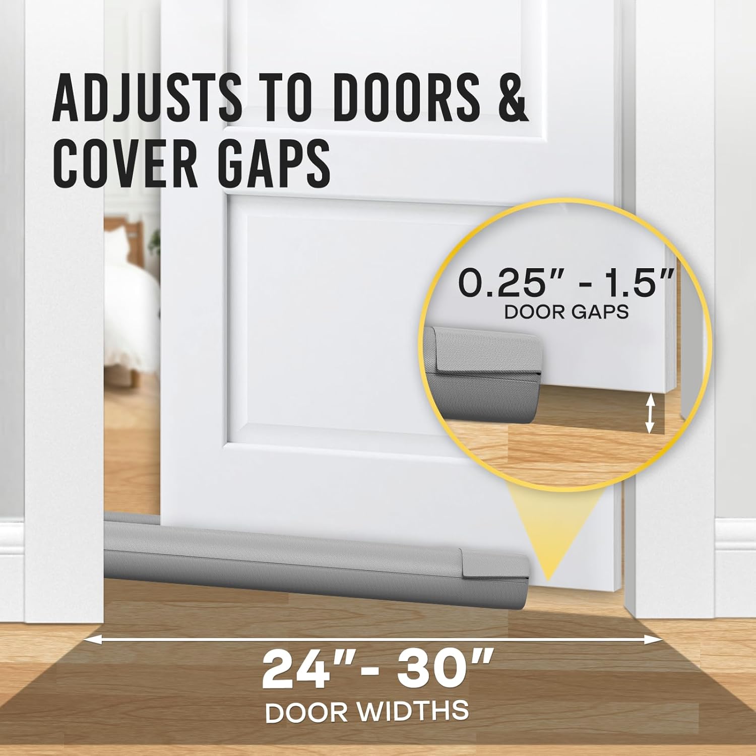 Comfyanno Under Door Draft Stopper - Gray