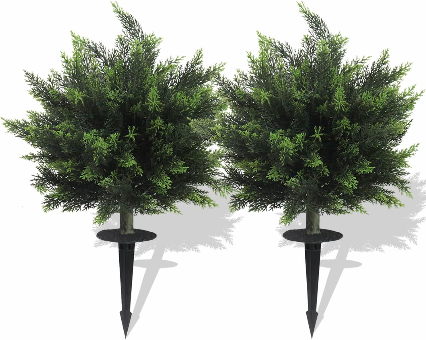281 Inch Artificial Topiary Tree Set of 2