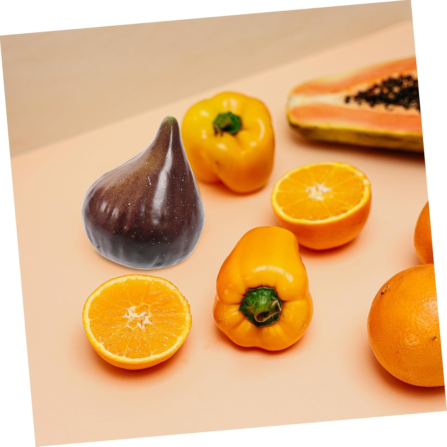 5Pcs Realistic Imitation Fig Models Decorative Fruit