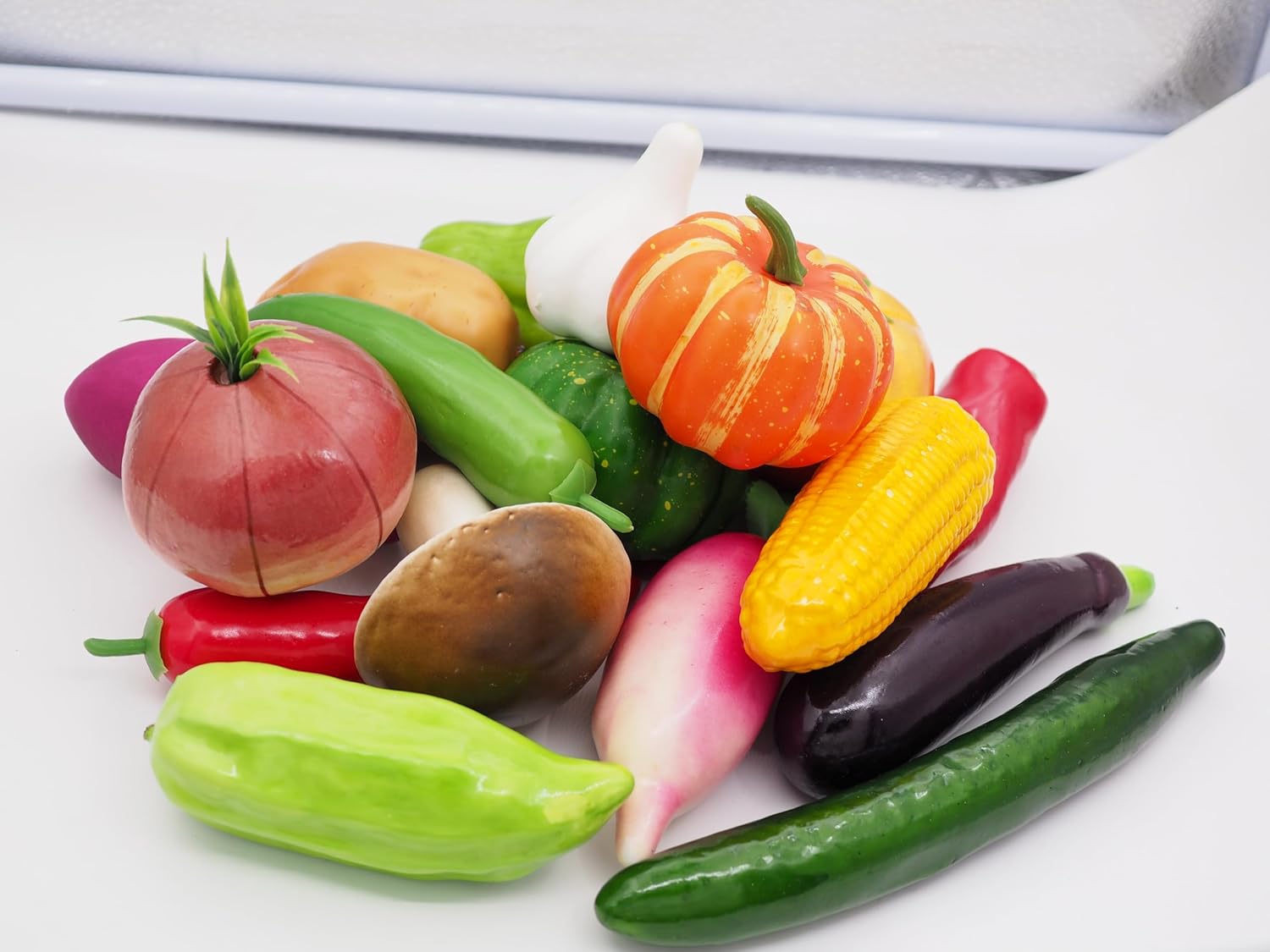 18PCS Realistic Artificial Vegetables Foam Decor
