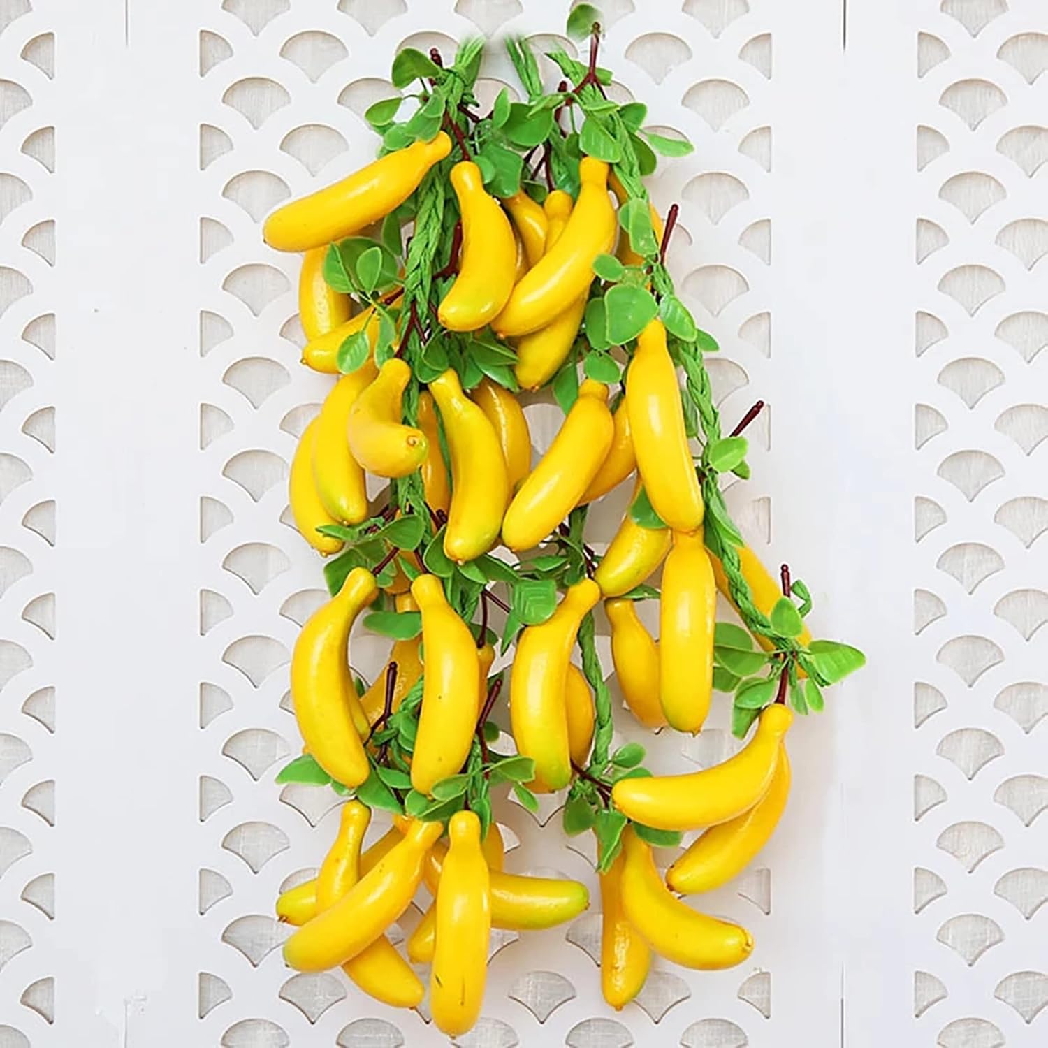 Emivery 2Pcs Artificial Banana Skewers String Hanging Farmhouse Decoration