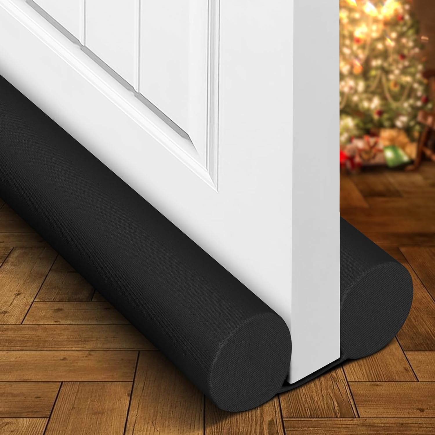 Holikme Adjustable Door Draft Stopper Black