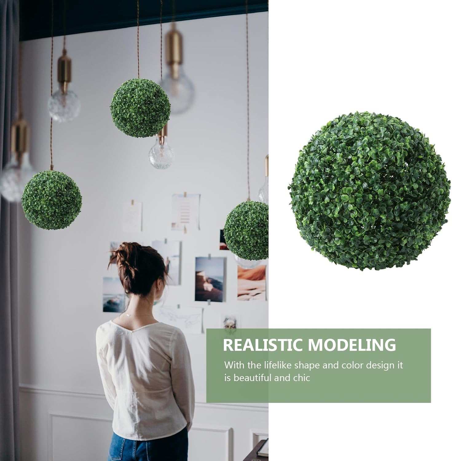 KESYOO Artificial Topiary Decor Balls for Home and Garden